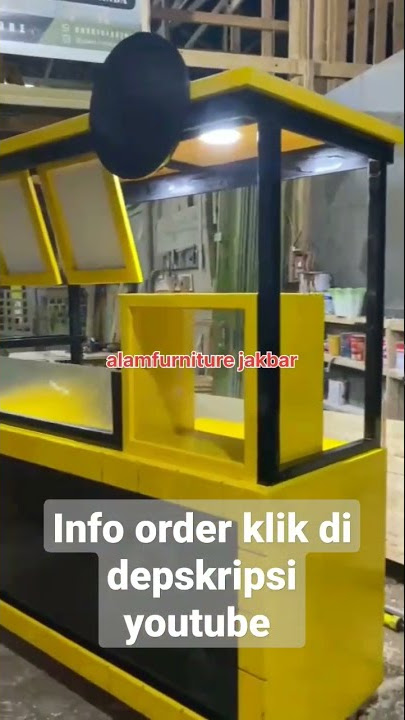 gerobak jualan model kekinian | model jepang bahan kayu