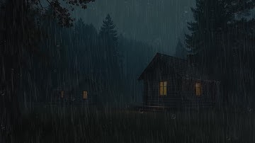 Sleep Instantly in Under 4 Minutes with Heavy Rainstorm & Big Thunder Sounds on Farm-House in Forest
