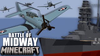 Minecraft BATTLE of MIDWAY SERVER combat footage