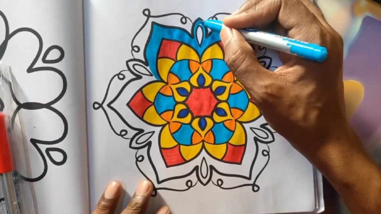 Relaxing Mandala Art Tutorial | Calm Drawing with “Carefree Melody” | Mandala Drawing for Beginners