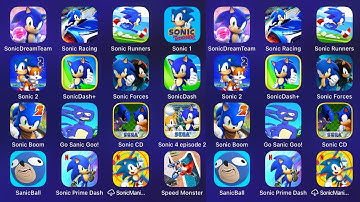 Sonic 1,Sonic Forces,Sonic 2,Sonic Dash,Sonic Racing,Sonic Runners,Sonic Forces,sonic dream team