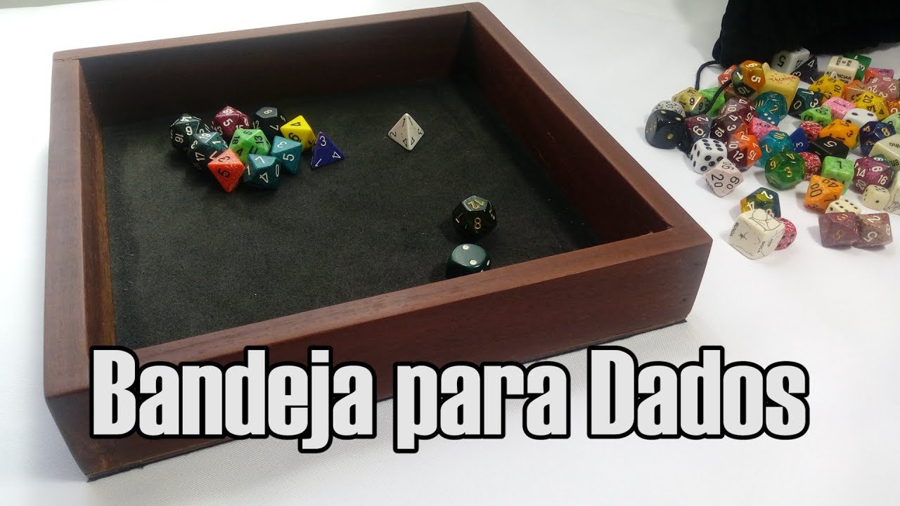 Bandeja / mesa para dados - RPG - rolagem de dados - como fazer - YouTube