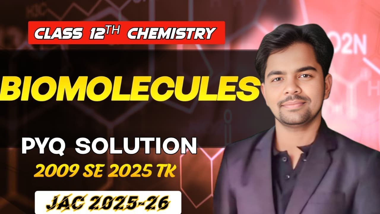 BIOMOLECULES  PREVIOUS YEAR QOESTION 2009 SE 2025