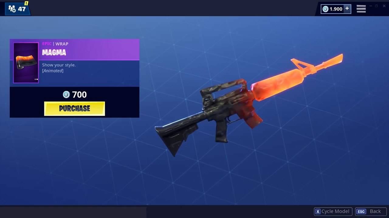 *NEW* Animated MAGMA Wrap - Fortnite Item Shop (2019-03-29)