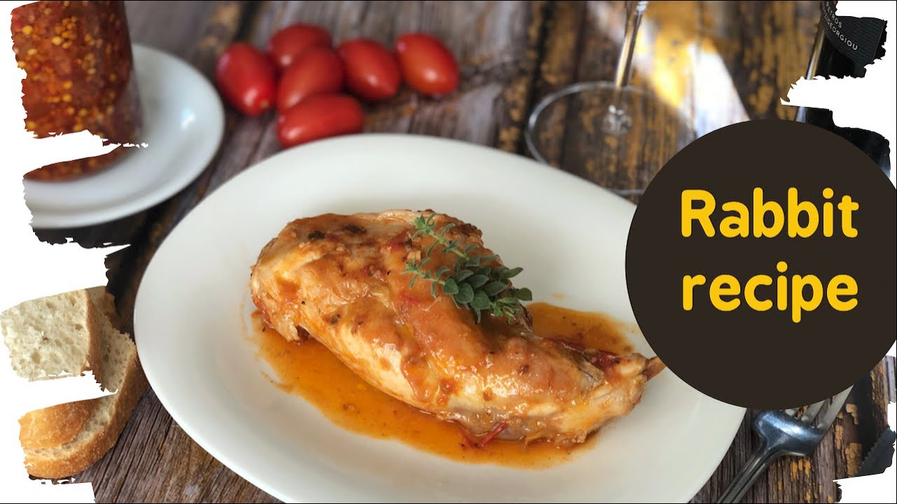 Rabbit with tomato sauce| Rabbit Cacciatore| Italian rabbit recipe ...