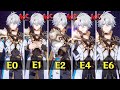 Phainon E0 vs E1 vs E2 vs E4 vs E6 in Pure Fiction 3.4 - Honkai: Star Rail