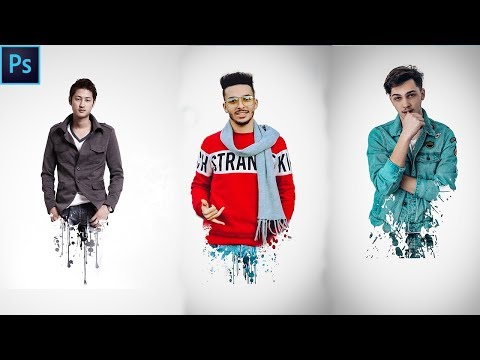 Ink splatter effect | Paint splash effect | Photoshop Tutorial | Photo editing