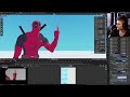 Creating Deadpool Anime Final Scenes Blockout!
