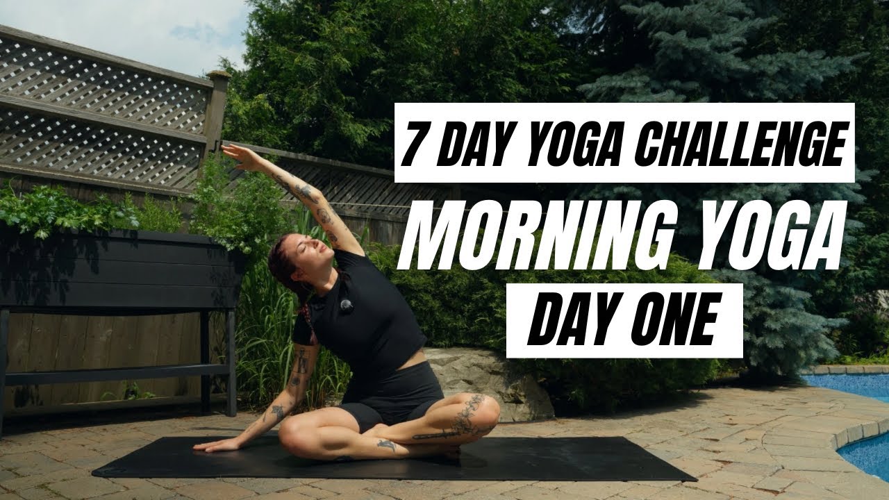 15 Minute Morning Flow | Gentle Morning Yoga Challenge- DAY ONE - YouTube