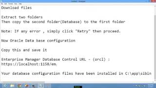 How to Install Oracle Database 11g release 2 and SQL developer 3.2  on Windows-64 bit computer