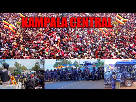 LIVE H E Bobiwine Heads To Kampala Central Amdist Heavy Deployment Massive Crowds Defy Fear 