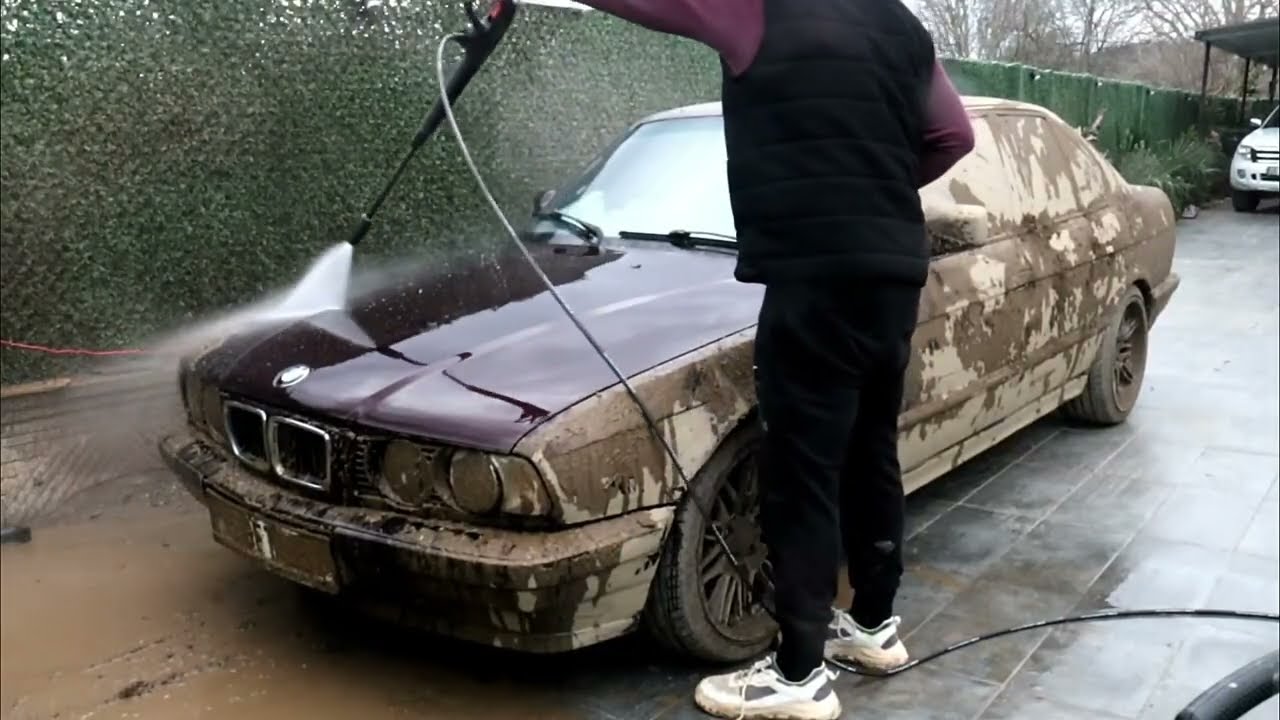 I washed abandoned old cars for $100.