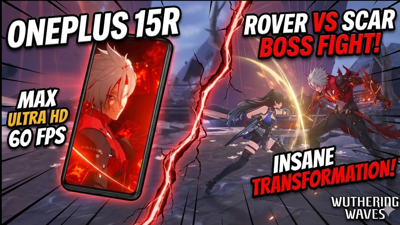 SCAR BOSS FIGHT (4K 60 FPS)| Wuthering Waves Gameplay on oneplus 15R  