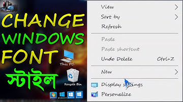 How To Change Font Style In Windows 11, 10, 8.1 or 7 | Windows Font Style Change #windowstips