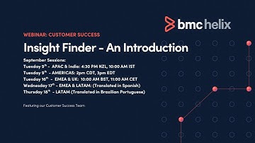 Webinar: Insight Finder - Introduction (APAC Session)