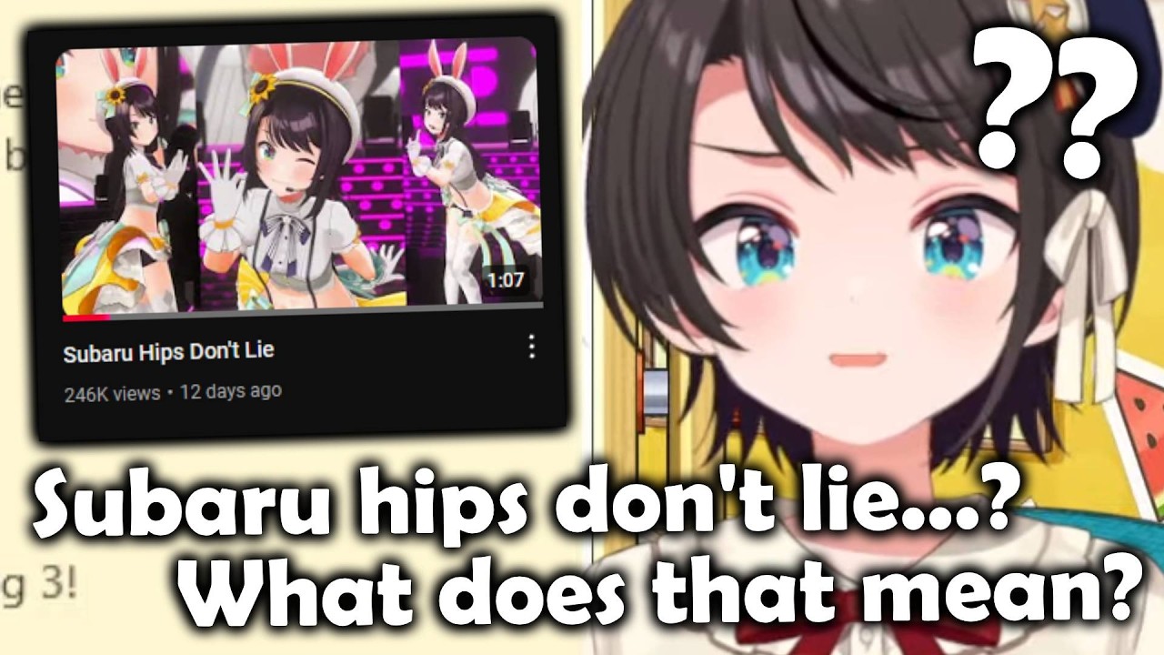 Subaru обнаружила мем «𝙎𝙪𝙗𝙖𝙧𝙪 𝙃𝙞𝙥𝙨 𝘿𝙤𝙣'𝙩 𝙇𝙞𝙚», и её реакция БЕСЦЕННА 💀