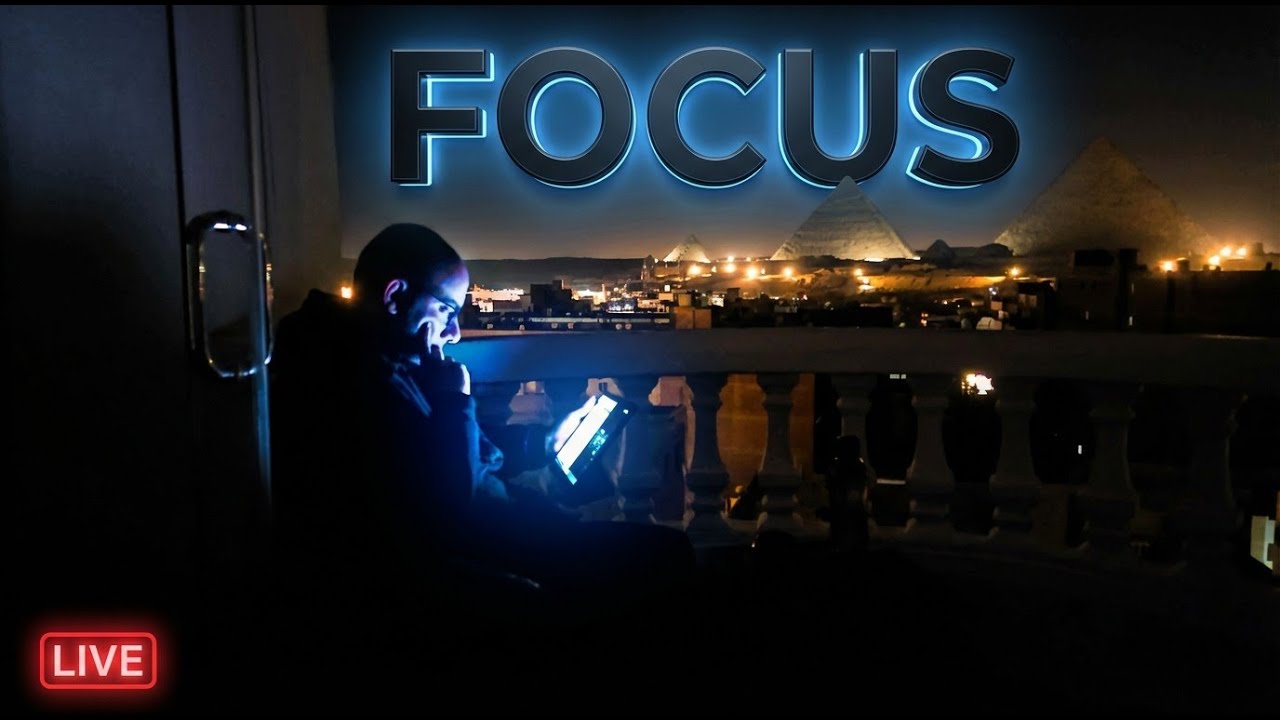 🔴 Work With Me 24/7 | Senior AI & Automation Engineer | Pyramids Twilight (No Music - Pomodoro 50/10