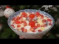 Ensalada De Manzana Navideña | Postre Fácil y Rápido Para Navidad 🎄