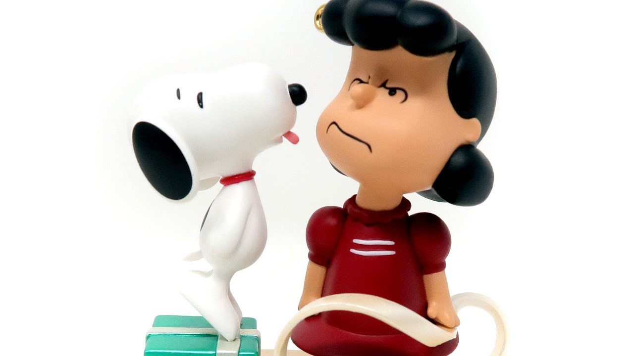 Kissed by a Dog! Lucy and Snoopy Peanuts Hallmark Ornament