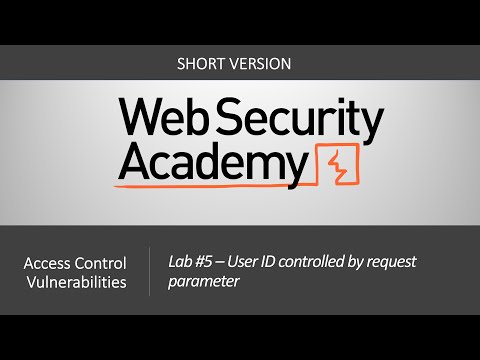 Broken Access Control - Lab #5 URL-based access control can be circumvented | Short Version