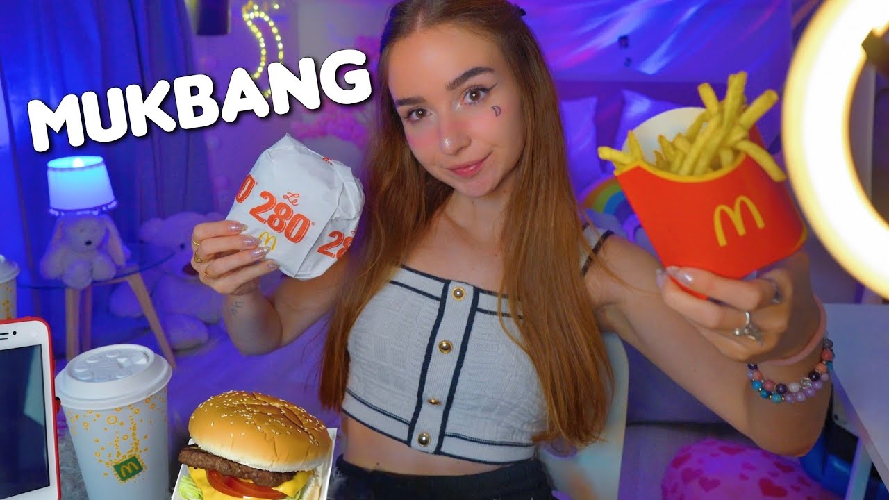 ASMR ENTRE NOUS 2💓 On mange Mcdo ensemble ?