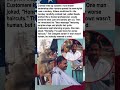 Monkey Barber Charges One Banana