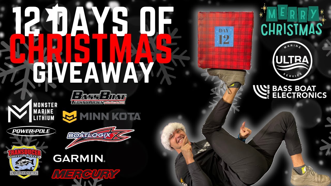 🎁 DAY 12! 12 Days of Christmas Giveaway! Mystery Box From POWER POLE | Bass Boat Electronics!