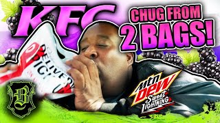 Chugging Mtn Dew Blackberry Sweet Lightning From 2 BIG BAGS!
