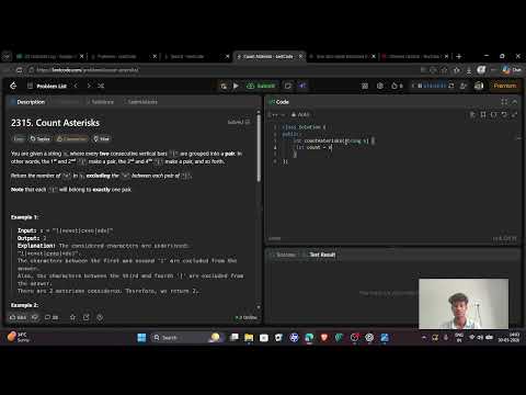 LeetCode 2315 | Count Asterisks | C++ Solution Explained