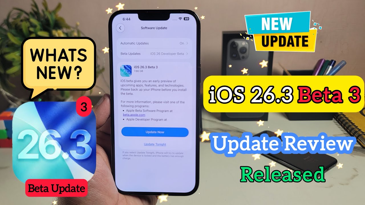 iOS 26.3 Beta 3 Released | What's New? - YouTube