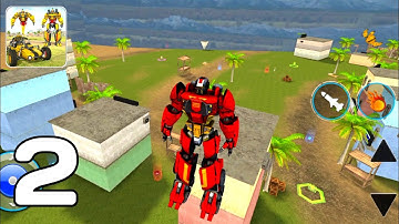 Flying Ghost Robot Car Game: Transforming Robot Games - Part 2 (Android GamePlay Walkthrough)