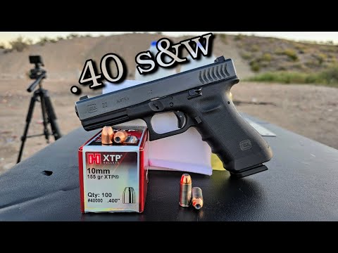 40 s&w - |Handload Test| (155gr XTP) Glock 22 RTF2 Ballistics Gel