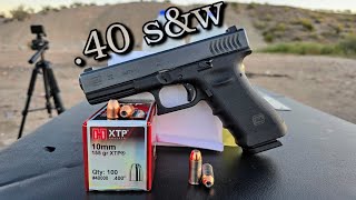 .40 s&w - |Handload Test| (155gr XTP) Glock 22 RTF2 Ballistics Gel Test