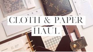 Cloth & Paper Haul | A5 + Pocket Inserts | Louis Vuitton GM & PM Agenda