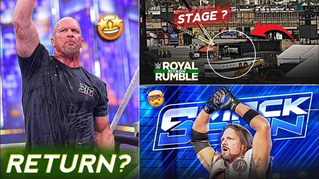 WHAT 🤯 Stone Cold RETURN? ROYAL RUMBLE Saudi STAGE 🔥 | AJ STYLE SmackDown 
