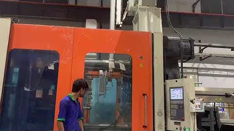 video from India:  TOPSTAR Injection robot arm taking out Home appliance accessories from IMM