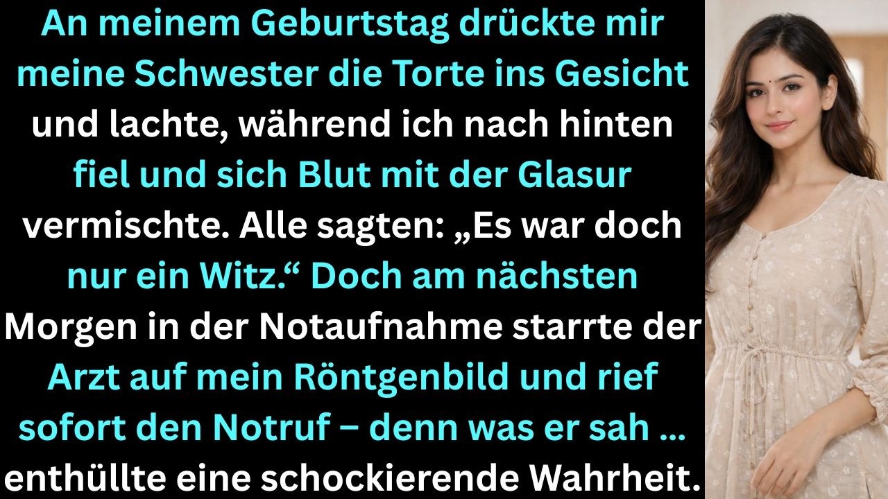 Meine Schwester drückte mir die Torte ins Gesicht – der Notarzt rief sofort 911.
