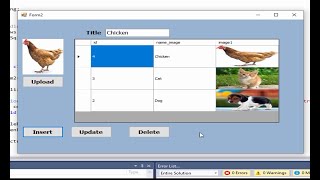 c# tutorial for beginners: How to store images  update and delete in sql database