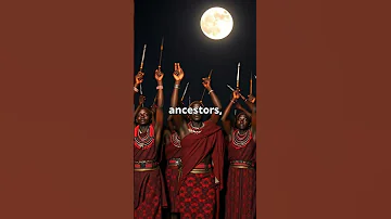 Maasai Warriors Sacred Dance Under Moonlight 