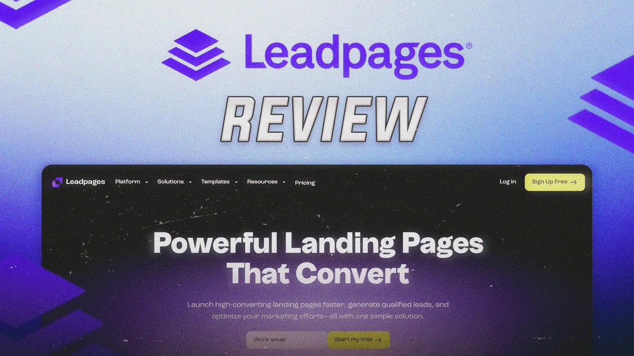 Build Landing Pages That Convert | Leadpages Review for Marketers & Creators