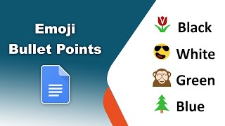 How to add emoji bullet points in Google Docs