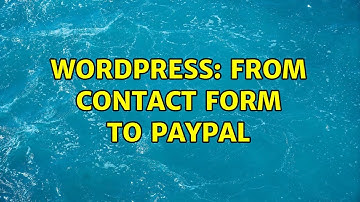 Wordpress: From contact form to paypal