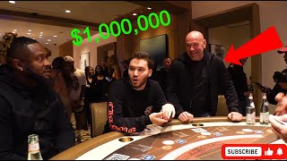 Adin Ross \& Dana White High Stakes Gambling *$1,000,000*