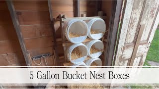 Making Some 5 Gallon Bucket Nest Boxes