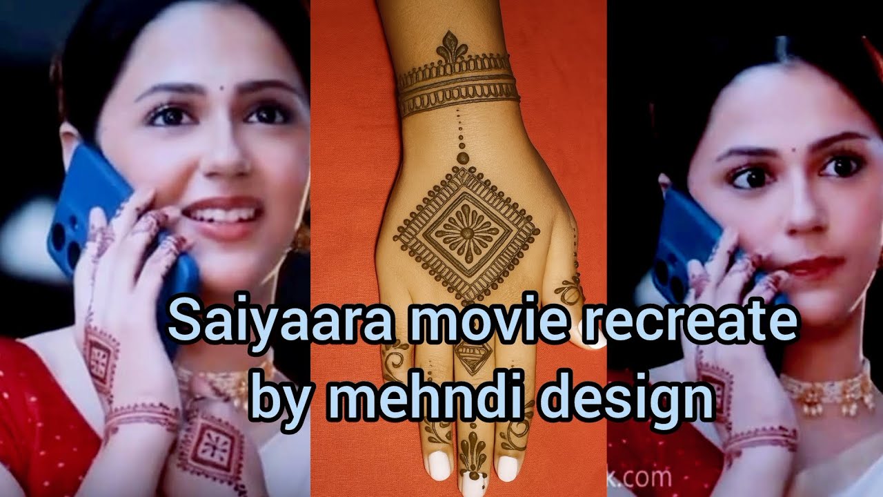 Saiyaara movie recreate by mehndi design| saiyaara movie mehndi design| Raksha Bandhan mehndi design