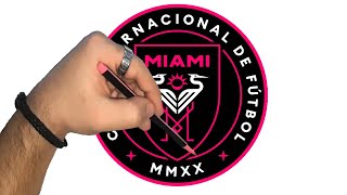 How to draw the logo of Inter Miami CF
