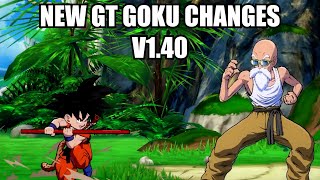 DBFZ v1.40 GT Goku – New Patch Changes