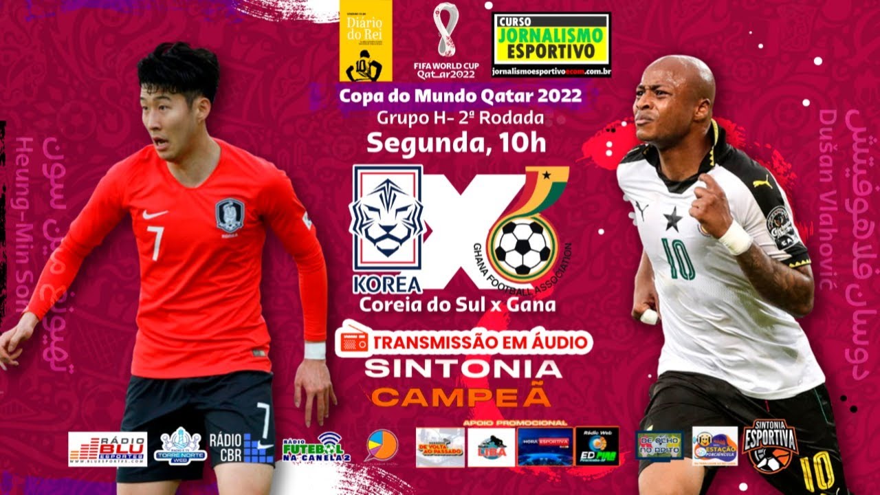 BRASIL X SUIÇA / COREIA DO SUL X GANA AO VIVO - COPA DO MUNDO 2022 AO VIVO  - 2ª RODADA 