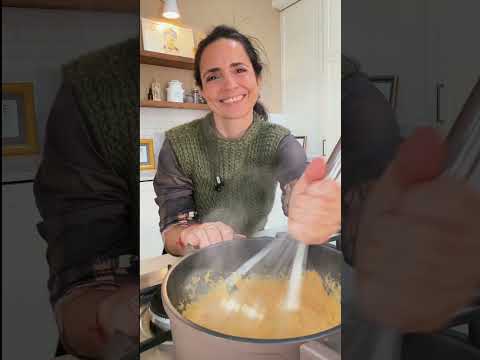 Esta receta con polenta NO ES con salsa 😂 POLENTA CON CALABAZA Y CHAMPIÑONES, altísimo nivellll 🔝🔝