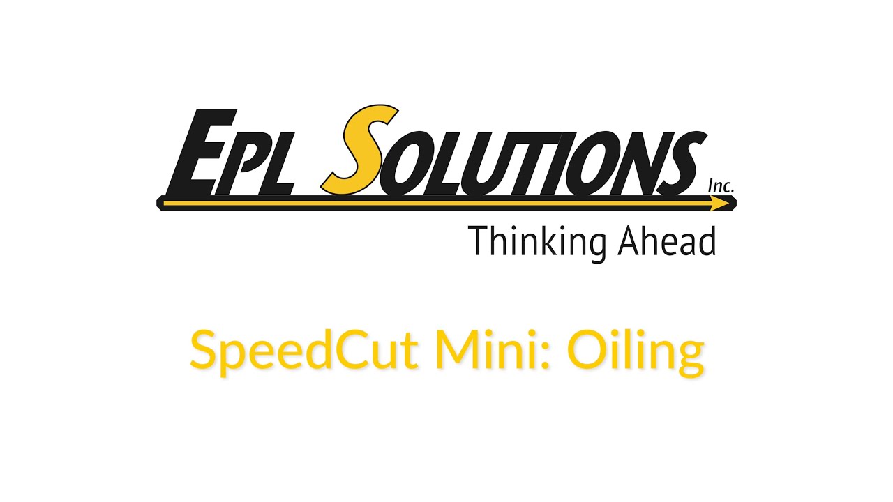 SpeedCut® Mini Support: How to Oil Cable